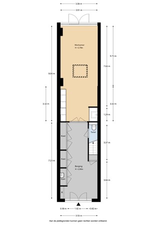 Floorplan - Mariëndaalstraat 22, 3551 XH Utrecht